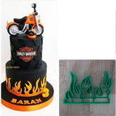 TALL FLAME/FIRE BORDER CUTTER 5 INCH
